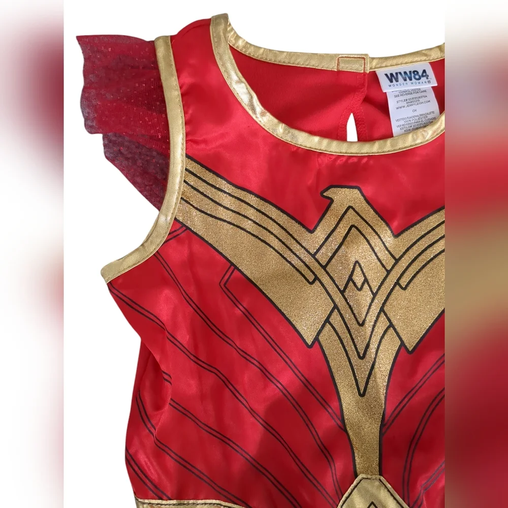Girls Wonder Woman WW84 Costume (Size S)